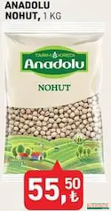 TARIM KREDİ ANADOLU NOHUT 1 KG fiyat ve kampanya bilgisi